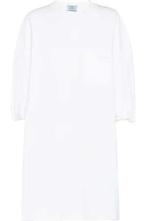 Prada Robe courte à patch logo