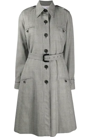 Dior Trench à carreaux