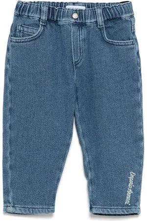 Emporio Armani Jean à logo brodé