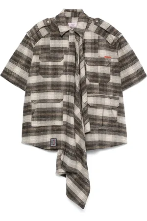 MARTINE ROSE Chemise Blanket Safari