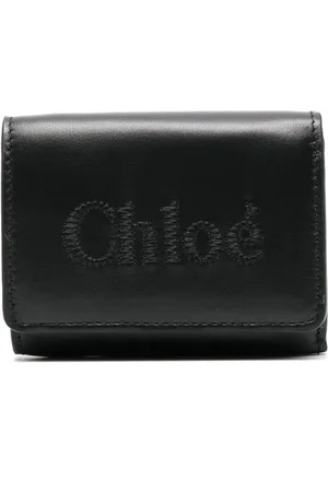 Chloé Portefeuille en cuir à logo brodé