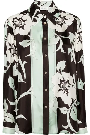 P.A.R.O.S.H. Chemise en soie à fleurs