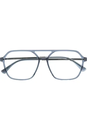MYKITA Lunettes de soleil à monture pilote transparente