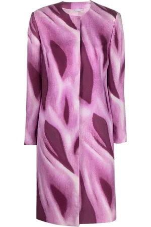 VERSACE Manteau imprimé à col rond (années 1990)