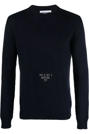 Moschino Pull à slogan en intarsia