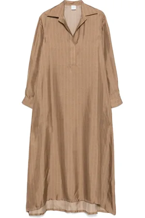 ELEVENTY Robe longue à fines rayures