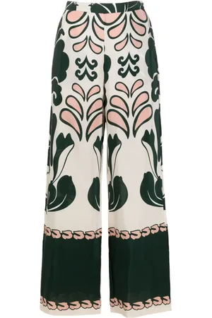 Adriana Degreas Pantalon évasé à imprimé graphique