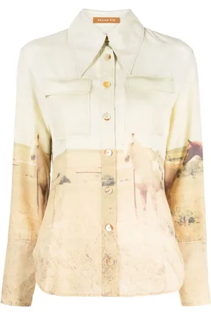 REJINA PYO Chemise Camille à imprimé graphique