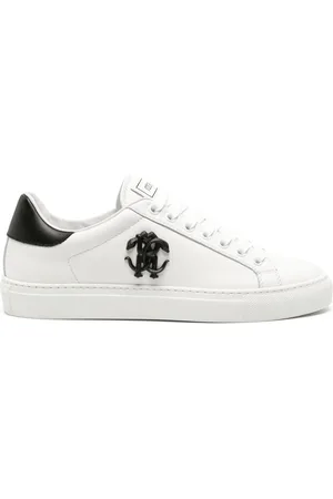 Roberto Cavalli Baskets Mirror Snake en cuir