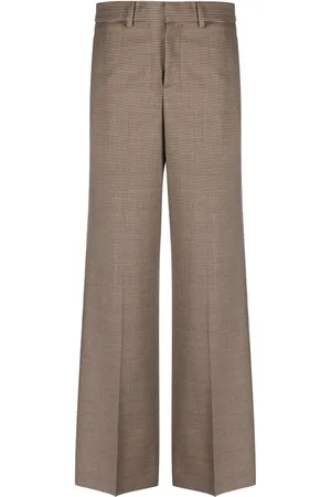 P.A.R.O.S.H. Pantalon taille-haute à motif pied-de-poule
