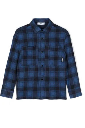 Msgm Chemise à motif tartan
