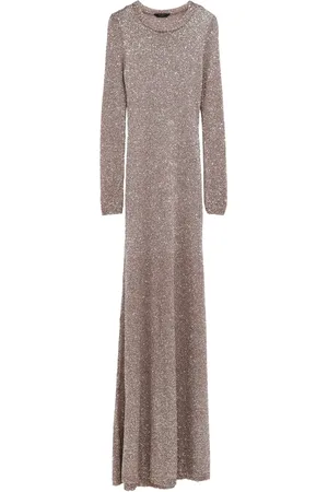 Balenciaga Robe longue brodée de sequins