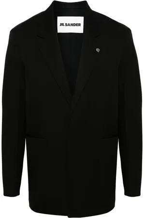 Jil Sander Blazer en laine à simple boutonnage