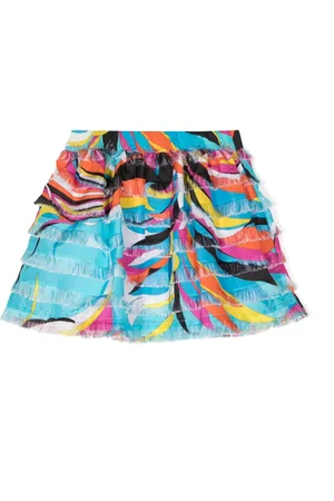 PUCCI Junior Jupe imprimée à volants superposés
