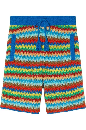 Alanui Short Over The Rainbow en crochet