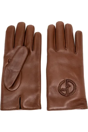 Giorgio Armani Gants à logo tressé