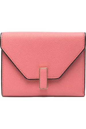 VALEXTRA Portefeuille en cuir Iside à design pliant