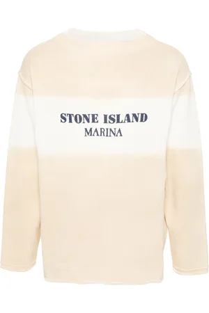 Stone Island Pull en coton à logo imprimé