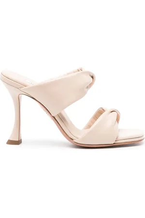 Aquazzura Mules Twist 95 mm en cuir