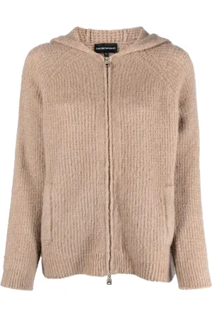 Emporio Armani Cardigan zippé à capuche