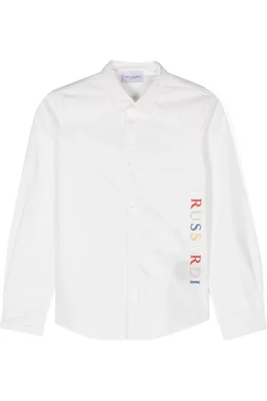 Trussardi Chemise à logo brodé