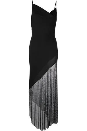 GIUSEPPE DI MORABITO Robe longue asymétrique à fines bretelles