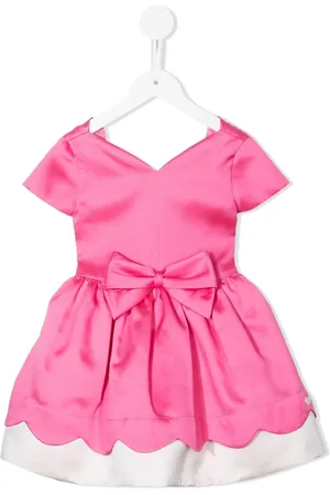 HUCKLEBONES LONDON Robe festonnée à manches courtes