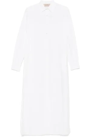BLANCA Robe longue à taille ceinturée