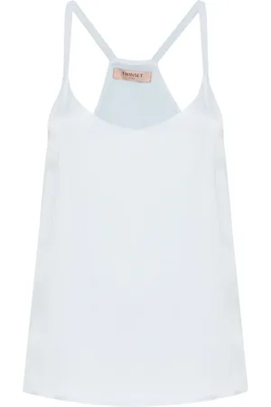Twin-Set Haut satiné à design sans manches