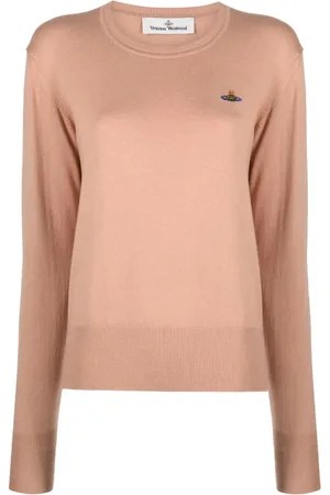 Vivienne Westwood Pull en cachemire et coton mélangés à logo Orb brodé