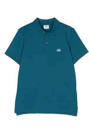 C.P. Company Polo à patch logo piqué