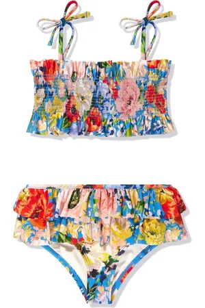 ZIMMERMANN Bikini volanté à fleurs