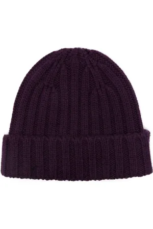 Aspesi Bonnet en maille à design nervuré