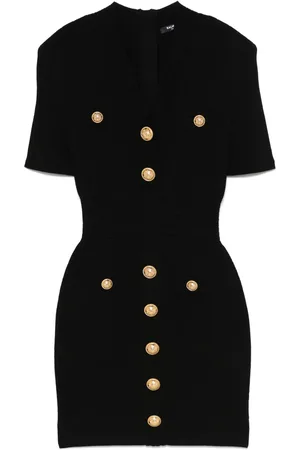Balmain Robe en maille à coupe courte