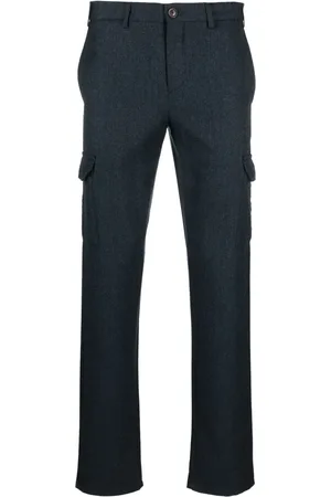 CANALI Pantalon en laine à poches cargo