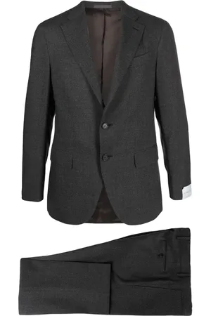 CARUSO Costume en laine à simple boutonnage