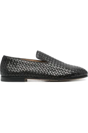 Premiata Chaussons en cuir à design tressé