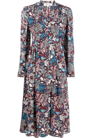 Diane von Furstenberg Robe mi-longue à fleurs