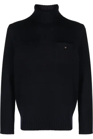 Ralph Lauren Pull en maille nervurée à col roulé