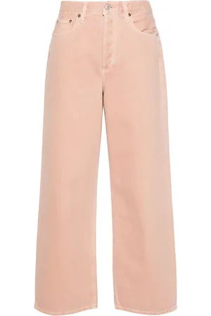 AGOLDE Jean droit Slung à taille mi-haute