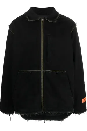 Heron Preston Veste en jean Rebuilt à fermeture zippée