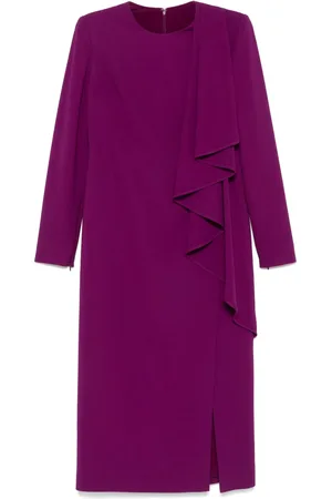 Elie saab Robe mi-longue à manches courtes
