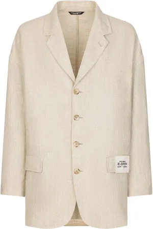 Dolce & Gabbana Blazer boutonné à patch logo