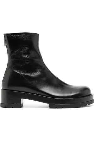 SAPIO Bottines en cuir à fermeture zippée