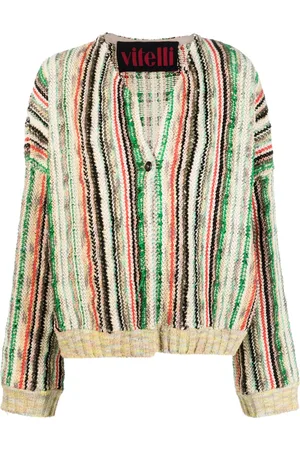 Vitelli Cardigan en maille à rayures