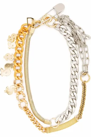 SACAI Collier multi-rangs à breloques
