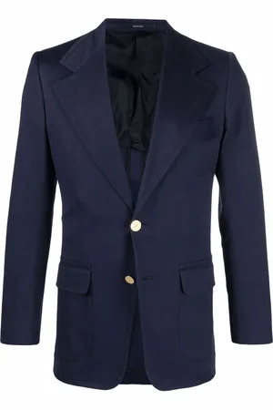 Saint Laurent Blazer boutonné à revers crantés