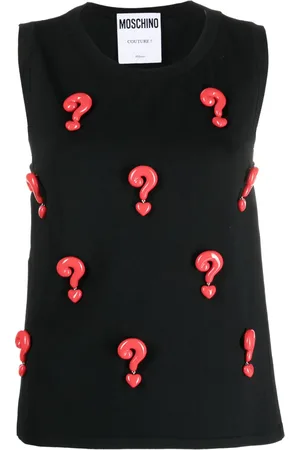 Moschino Blouse à design sans manches