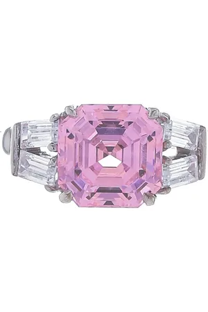 FANTASIA BY DESERIO Bague en or blanc 14ct ornée de diamants