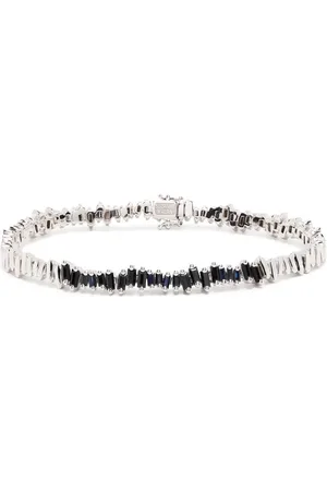 Suzanne Kalan Bracelet en or blanc 18ct serti de saphirs
